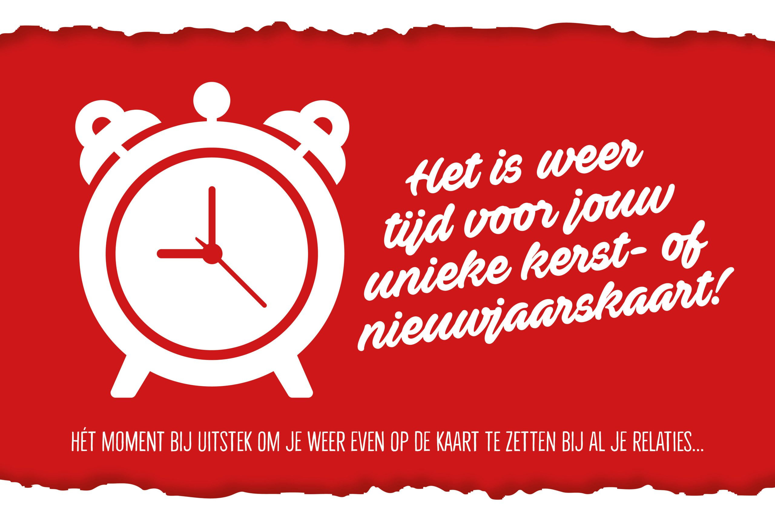 Kerst- of nieuwjaarskaart